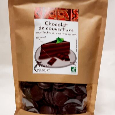 Cooking chocolate, 62% cocoa, ORGANIC, 500g
