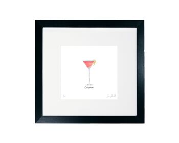 Cosmopolitan - Impression cocktail encadrée en édition limitée 4