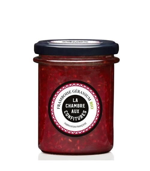 Confiture Framboise Geranium Bio - 200G