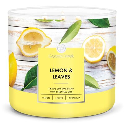 Lemon & Leaves Goose Creek Candle® 411 grammi