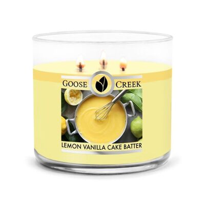 Pâte à gâteau citron vanille Goose Creek Candle® 411 grammes