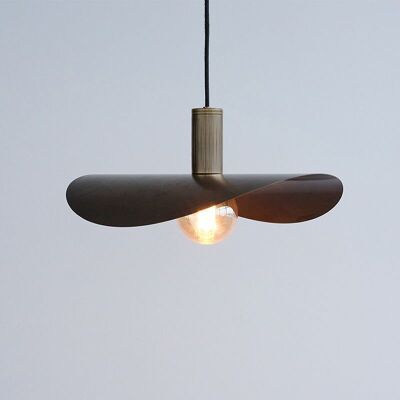 Leaf Pendant Lamp Small | Browned Brass
