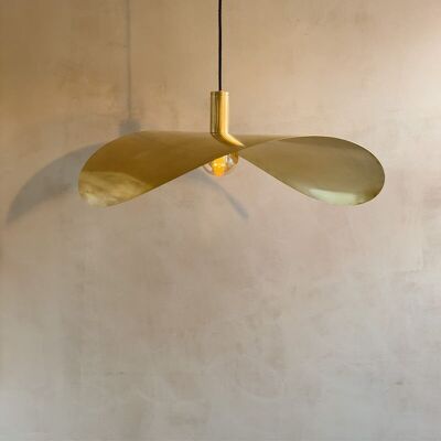 Leaf Pendant Lamp Large In Brass