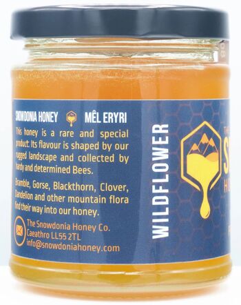 Miel de fleurs sauvages gallois Snowdonia 227g | Gagnant du prix du bon goût 2