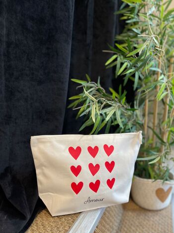 Trousse de toilette XL "Amour" Saint-Valentin 1