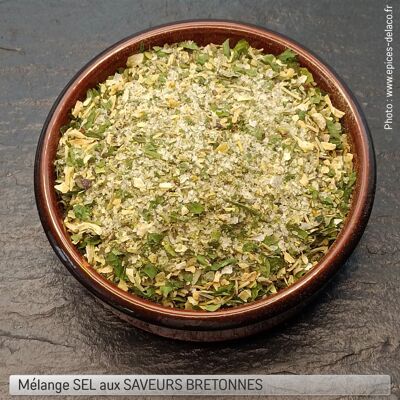 SEL aux SAVEURS BRETONNES - mélange d'épices, de sel et aromates - éco recharge