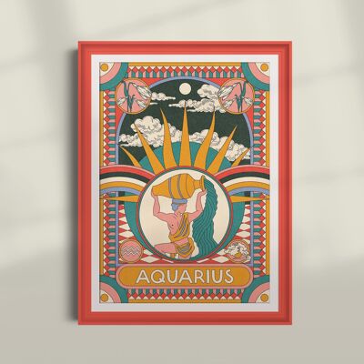 Sternzeichen Horoskop Astrologie Kunstdruck