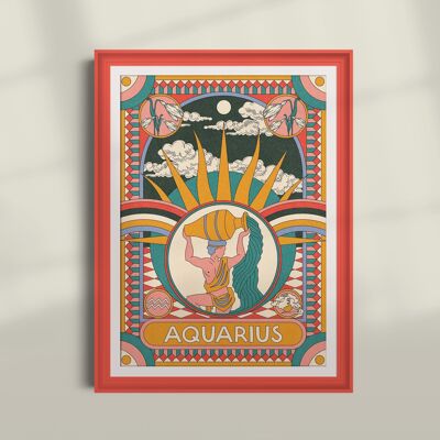 Stampa artistica zodiacale segno zodiacale oroscopo astrologia