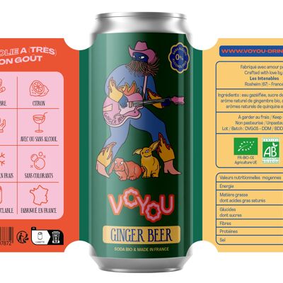 Cerveza de jengibre ecológica Voyou - 25cl