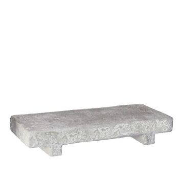 Plateau Ciment gris L20 B8,5 h3,5cm 1