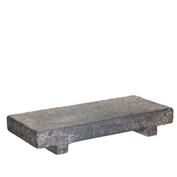 Plateau Ciment gris L20 B8,5 h3,5cm 2