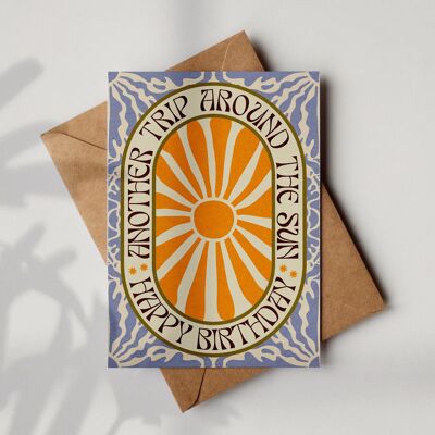 'Another Trip' A6 Birthday Card | Fully Recycled