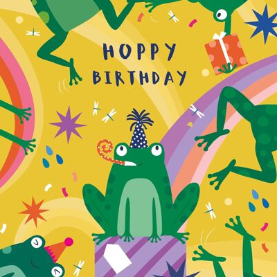 Fun Frogs Children's Birthday Card