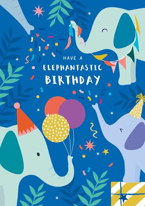 Cute Elephant Children's Birthday Card