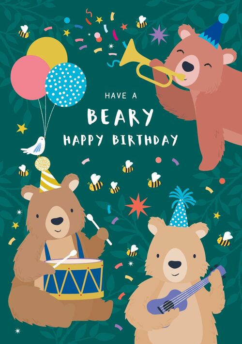 Birthday Bears Children's Card