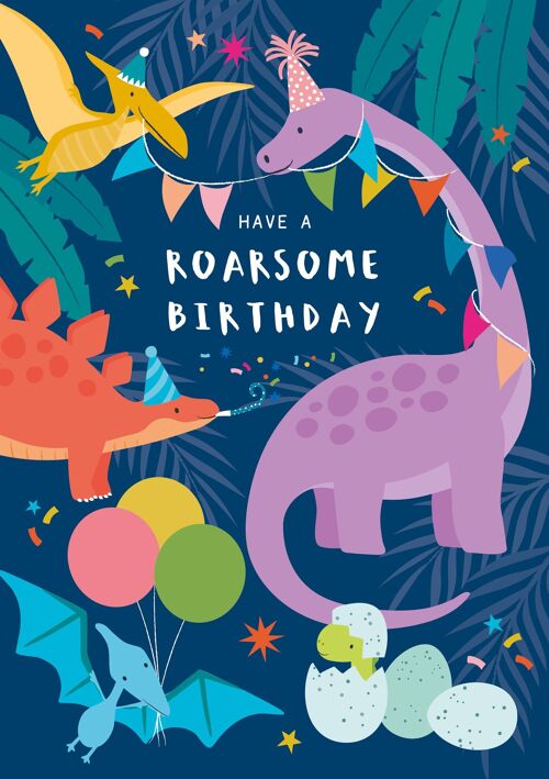 Birthday Dinosaur Children's Birthday Card