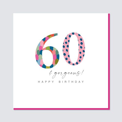 Gorgeous Age 60 Birthday Card