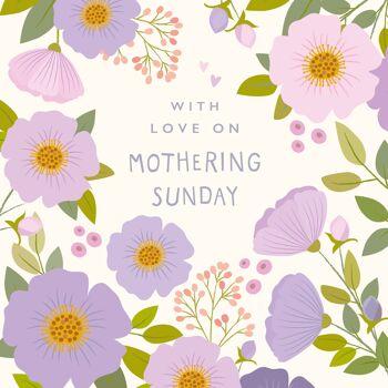 Carte florale du dimanche des mères 1