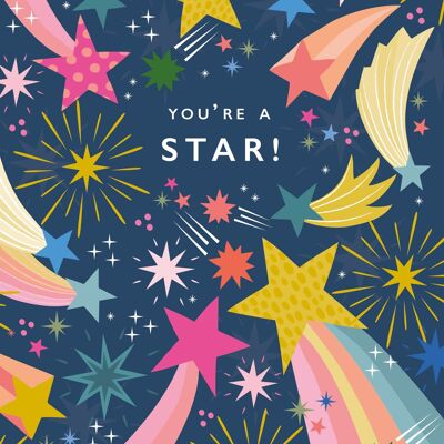 Carte de remerciement/félicitations You're A Star