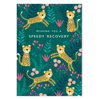Speedy Recovery Leopards Get Well Soon Card