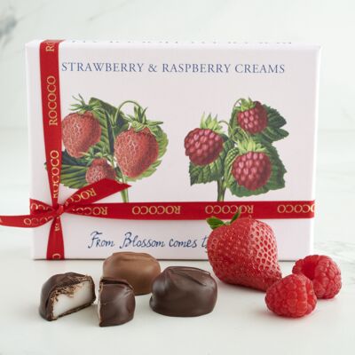 Strawberry and Raspberry creams