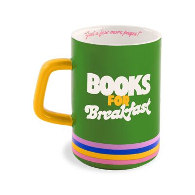 Hot Stuff Ceramic Mug, Books for Breakfast