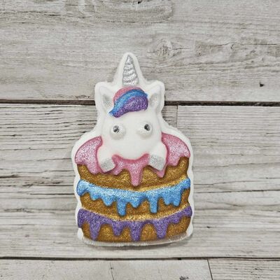 Bombe de bain pile de crêpes licorne