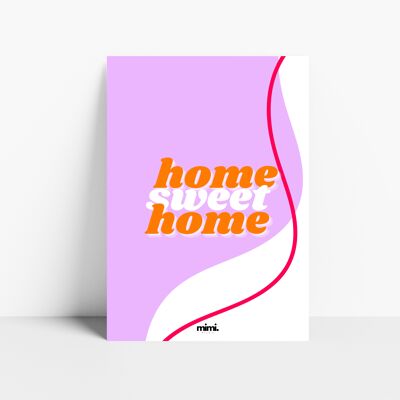 Cartel "hogar dulce hogar"