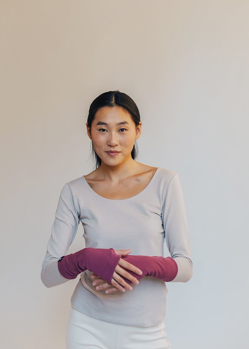 Grundlegende Fäustlinge | Lila