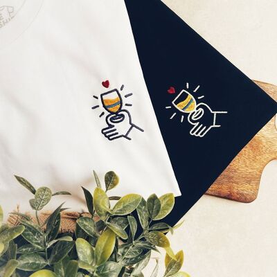 Embroidered t-shirt - Pastis Heart
