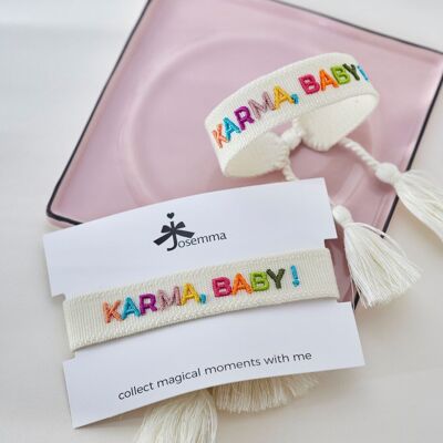 karma baby statement bracelet