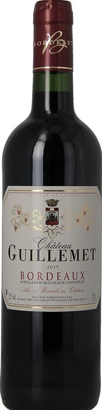 Chateau Guillemet Bordeaux rouge 2015 1