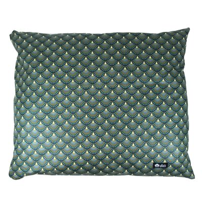 Peacock dog cushion