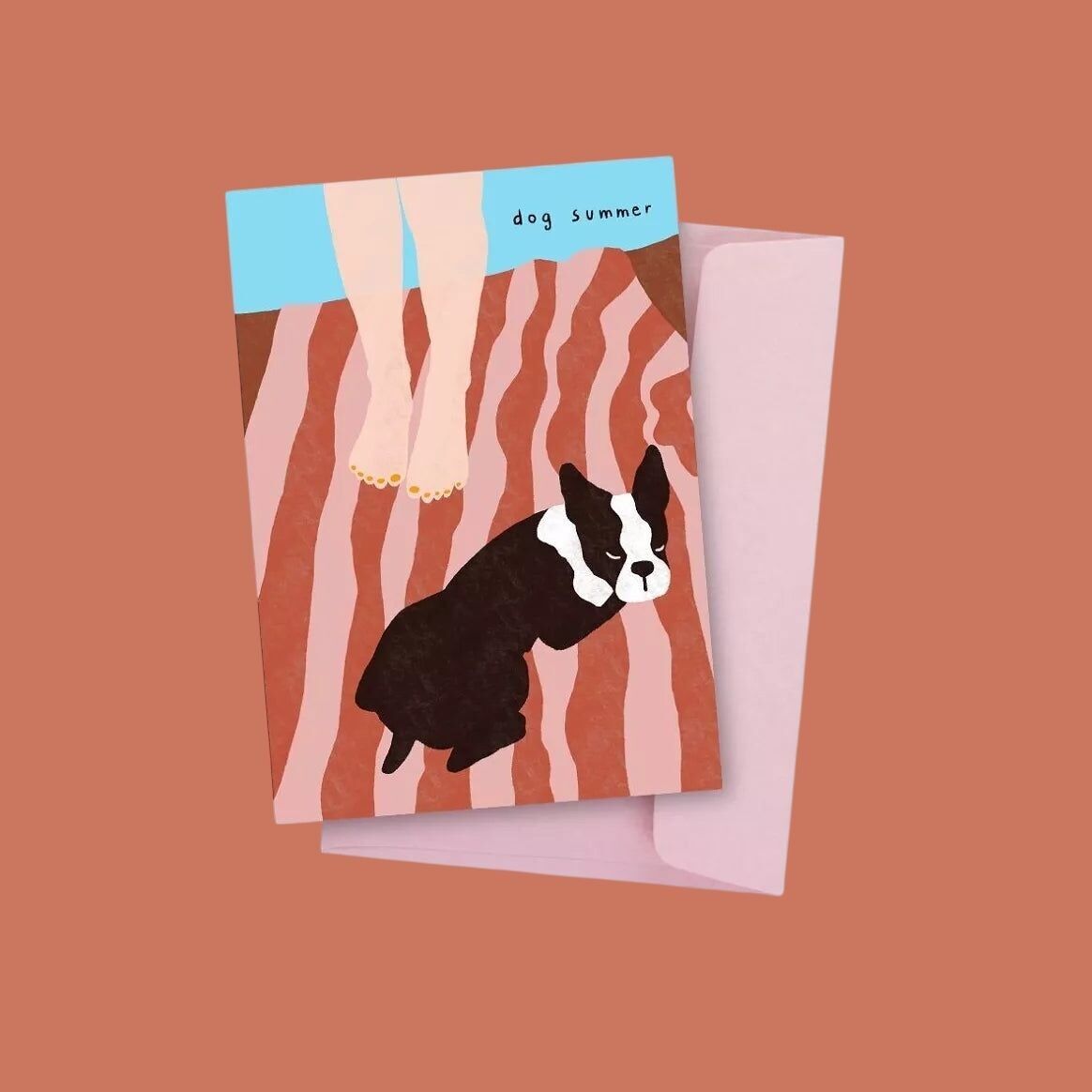 Cartolina estiva per cani