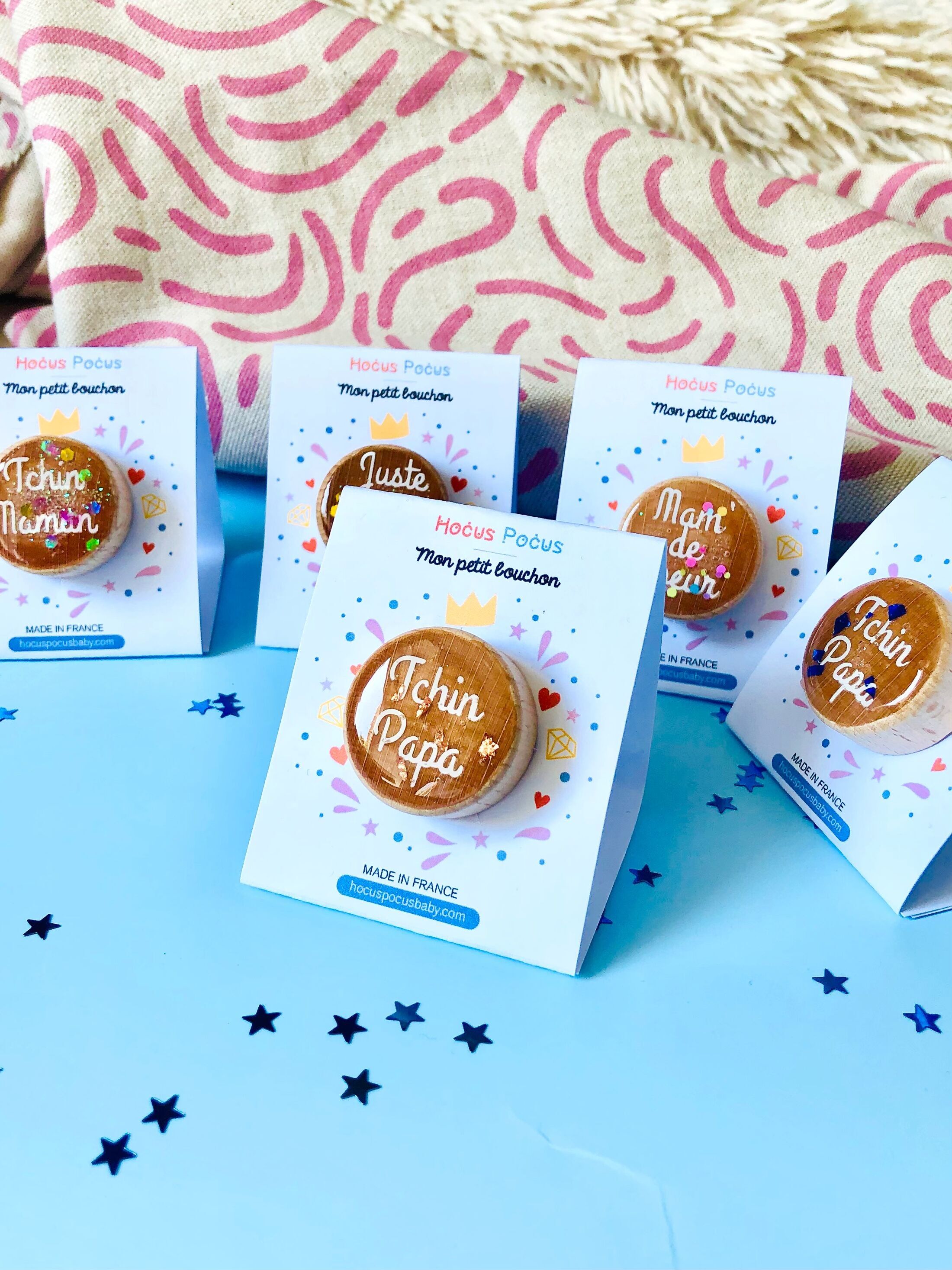 Personalisierte wiederverwendbare Kappe – Holz und Harz