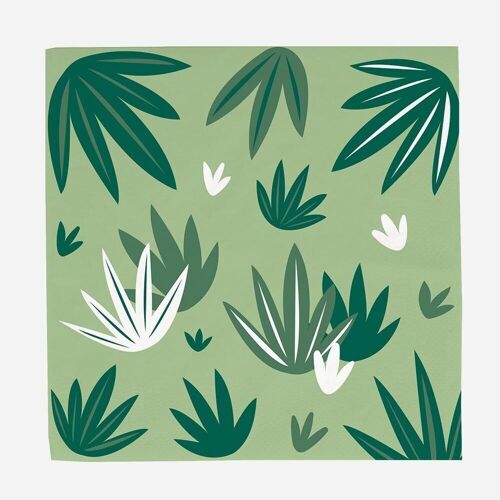 20 Serviettes en papier : tropical