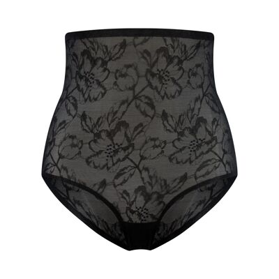 Slip gainant taille haute en dentelle