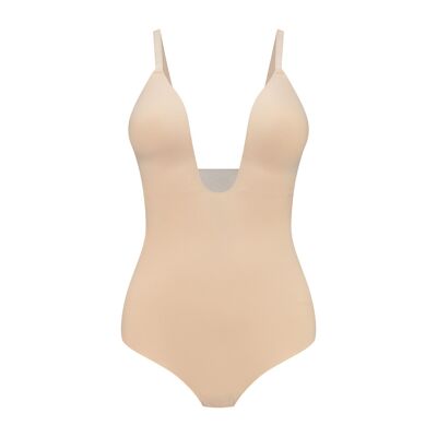 Sculpting Bodysuit Deep V Thong