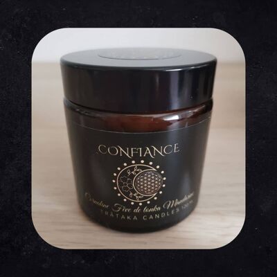 'Confidence' Candle - Carnelian Tonka Bean Mandarin
