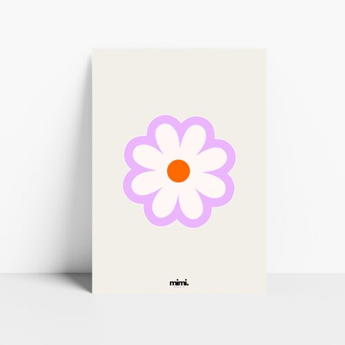 Affiche "Fleur sticker"