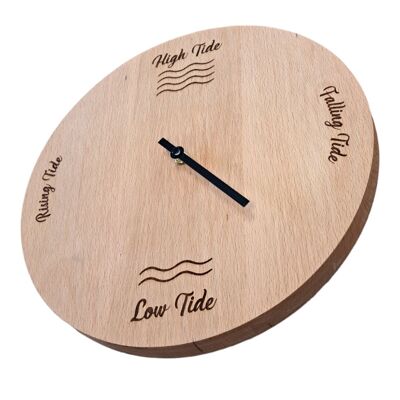 Wooden tide clock