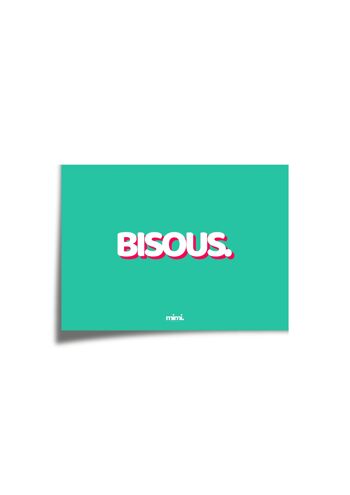 Affiche "Bisous" 1