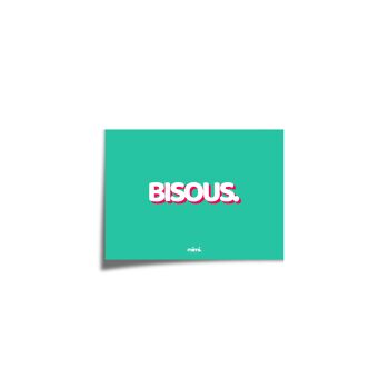 Affiche "Bisous" 2