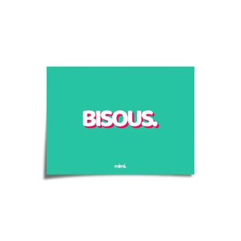 Affiche "Bisous" 4