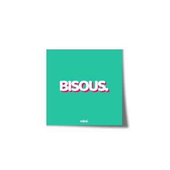 Affiche "Bisous" 5