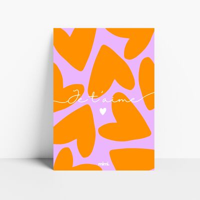 Cartel “Te amo naranja”