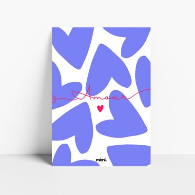 Cartel “Amor azul”