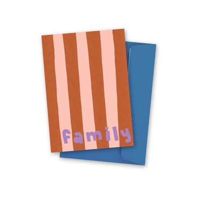 Carte postale . Family