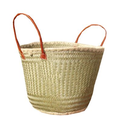 Round Aravoula baskets, natural color