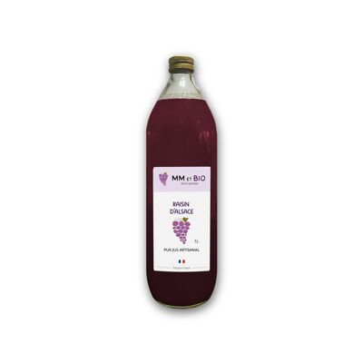 Pure Red Grape Juice from Alsace ORGANIC 1L